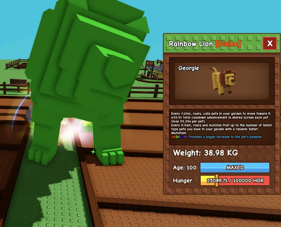 Rainbow Lion 38.39Kg