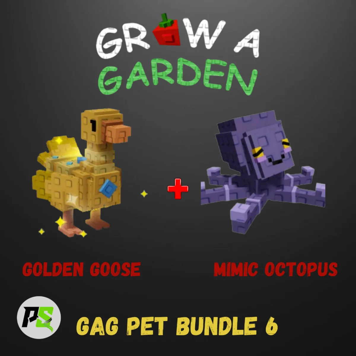 Pet Bundle 6 (Golden Goose + Mimic Octopus) - Grow a Garden