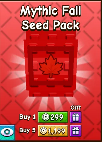 Mythic Fall Seed Pack 299R Fast Delivery