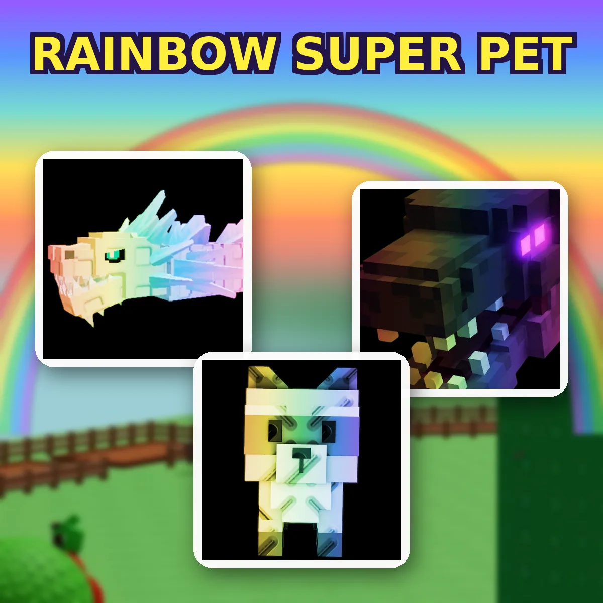 10 RAINBOW SUPER PETS BEST RARITY FAST DELIVERY