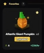 Atlantic Giant Pumpkin Seed (Legendary)