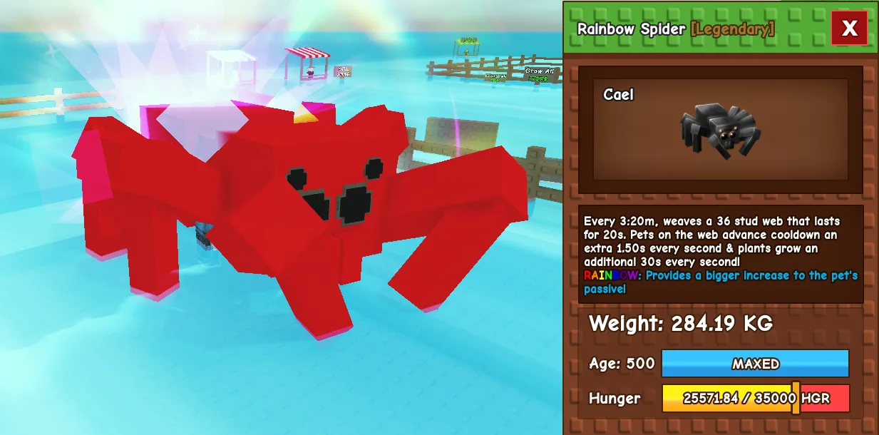 281.71kg+ Rainbow / Aurora Spider