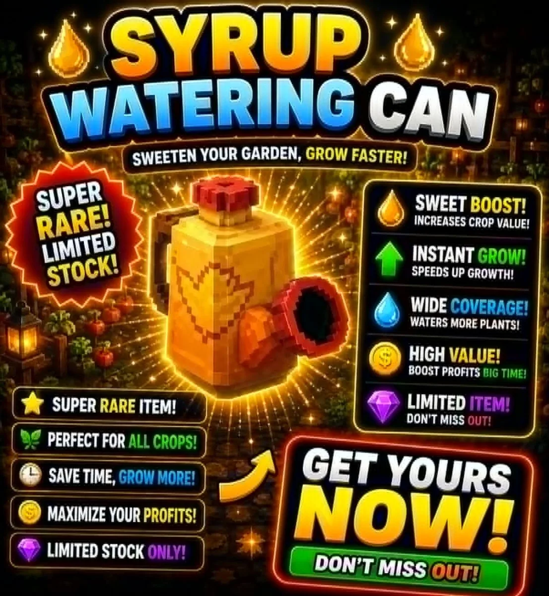 x1 Syrup Watering Can