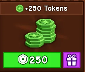 Grow a Garden Tokens 250 Tokens — Account account