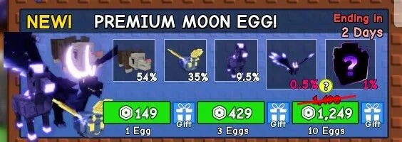 25X Premium MOON EGG INSTAN DELIVERY