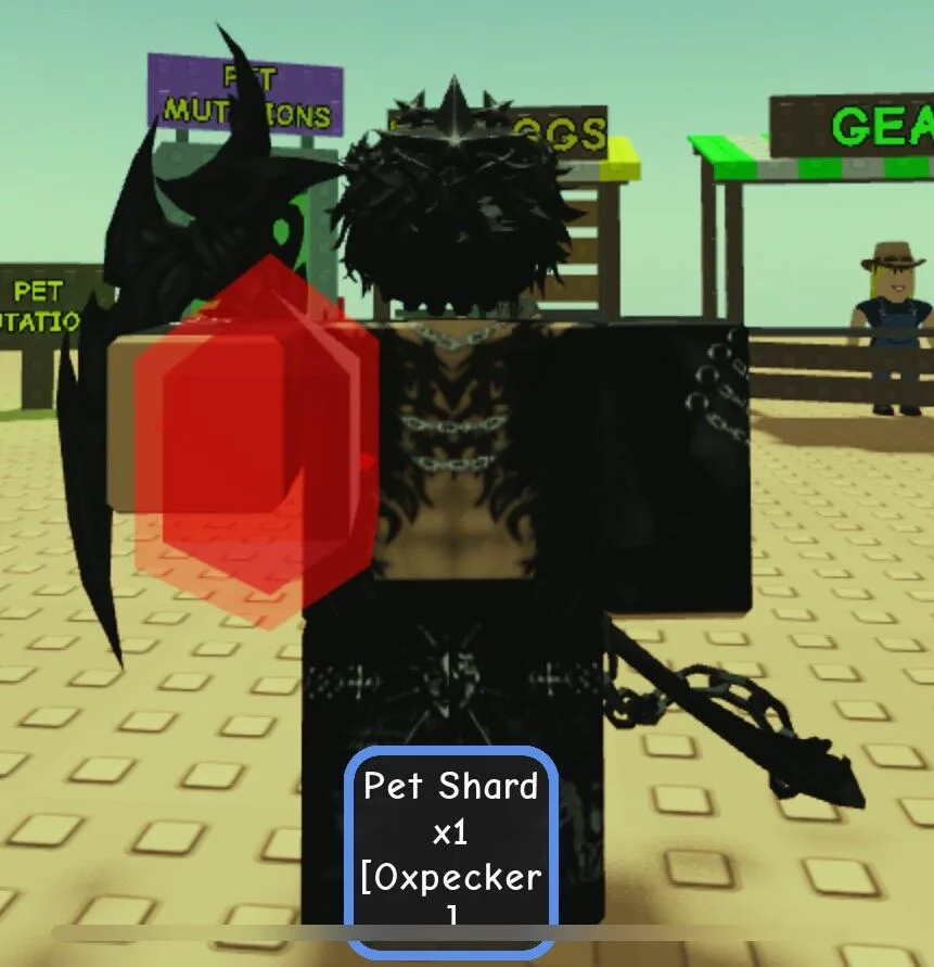 Pet shard Oxpecker
