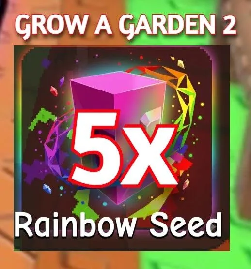 5x RAINBOW SEED GROW A GARDEN 2 — Account account