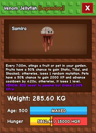 HUGE JELLYFISH NM / VENOM / EVER 280KG+ AGE 500