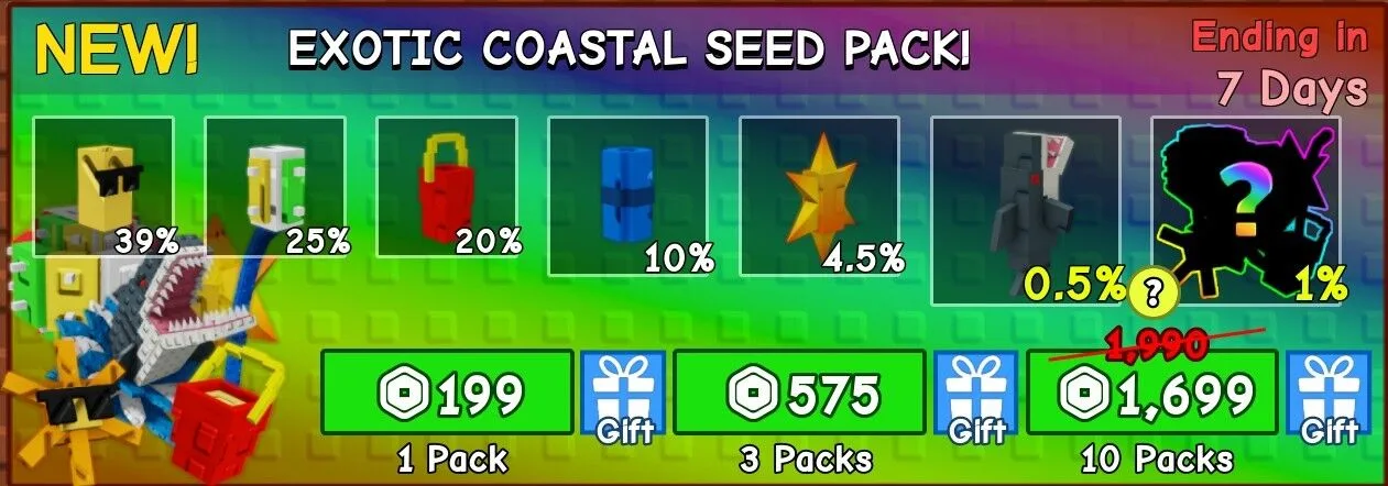 50X Exotic Coastal Seed Pack INSTAN DELIVERY