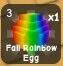 FALL RAINBOW EGG