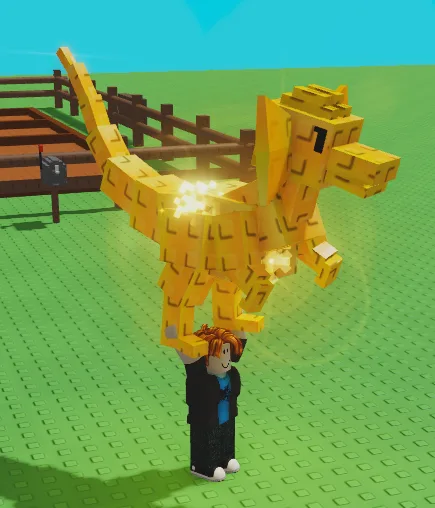 Golden Dilophosaurus GROW A GARDEN FAST DELIVERY