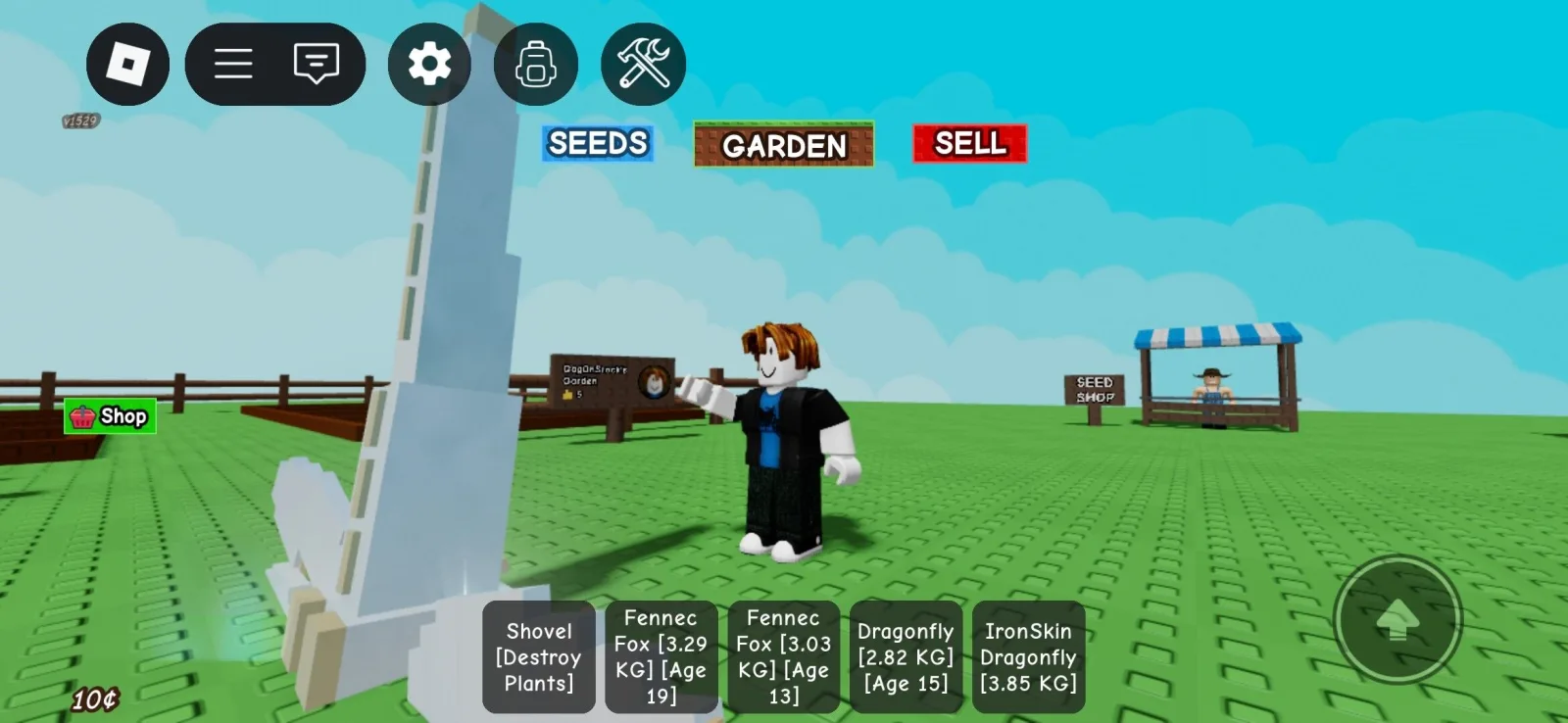 Shiny Dragonfly Grow a Garden — Account account