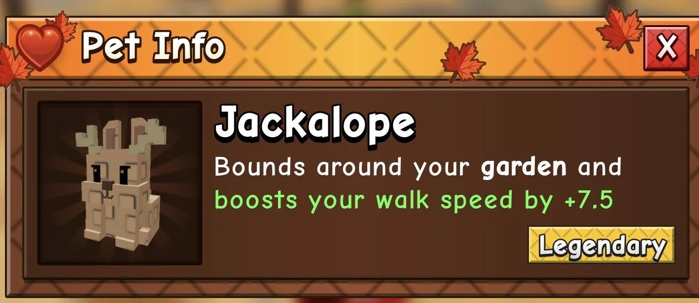 New New Jackalope pet boosts Walk Speed by +7,5 instand delivery Legit Seller! (Legendary)