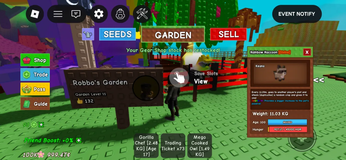 Rainbow raccoon Age 100 — Account account