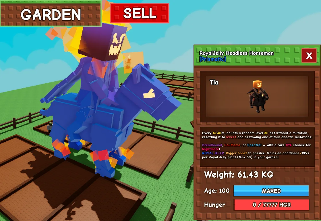 61.43kg RoyalJelly Headless Horseman — Account account