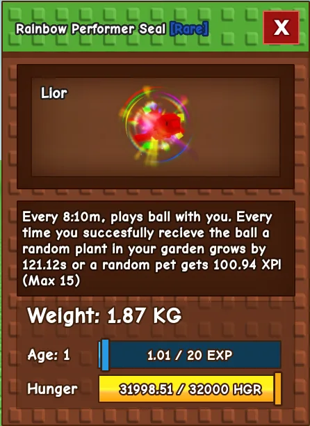Rainbow Hatched Performer Seal — Account account