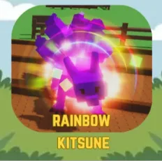 Rainbow Kitsune Pet Rare Grow A Garden Via Trade (24/7 Online ) — Account account