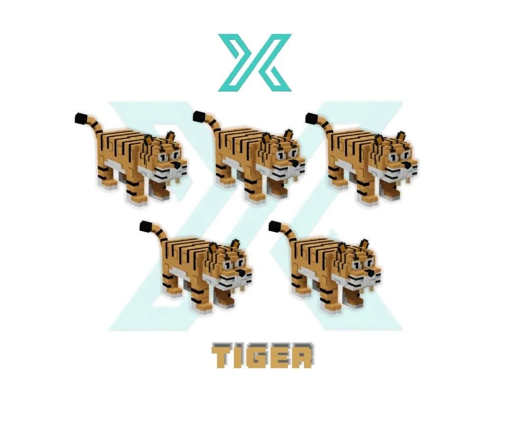 5x Tiger Grow a Garden