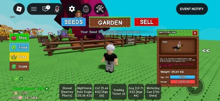 Bald eagle Nightmare Mutation 35kg — Account account