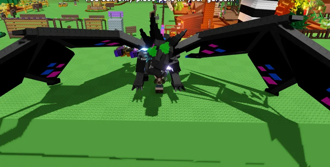 BLACK SPOTTY DRAGON GROW A GARDEN NEW PET — Account account
