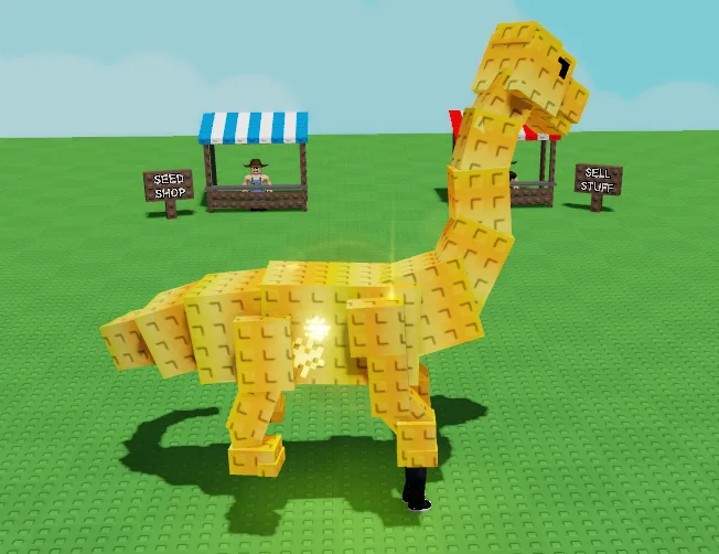 Golden Brontosaurus GROW A GARDEN FAST DELIVERY