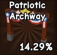 Get Props Patriotic Archway Grow a Garden 2 Instant Delivery Safe trade GAG2