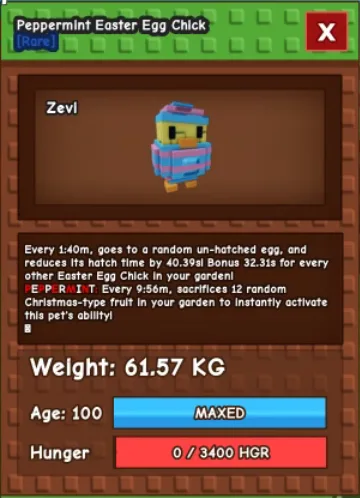 60kg+ Peppermint Easter Egg Chick super handsome//this is not moose//i run out of tag limitation so i randomly pick this//this is easter egg chick