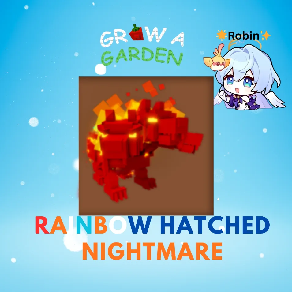 Nightmare Rainbow Hatched Cerberus - Grow a Garden — Account account