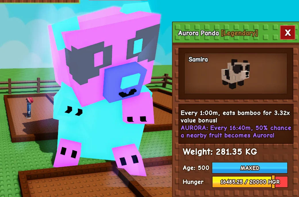 281.35kg Aurora Panda Black & White Panda