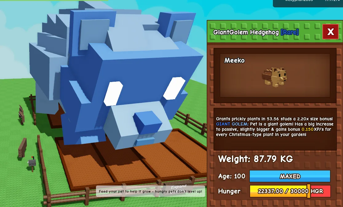 87.79kg Titanic GiantGolem Hedgehog — Account account
