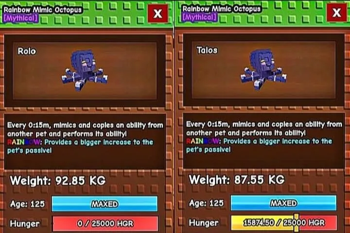 READY Titan Mimic Octopus 100 KG+ ( 15 SEC) Grow A Garden