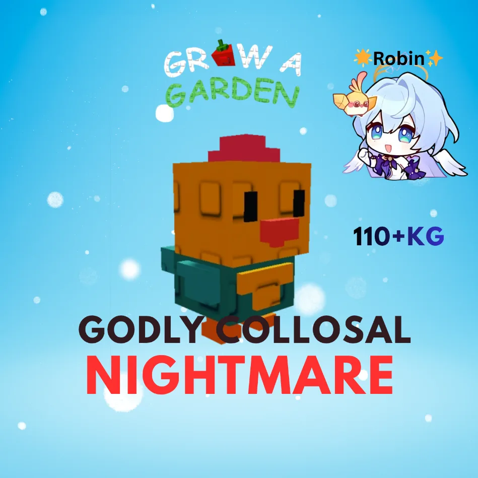 Godly Collosal Nightmare Rooster - 110+KG - Grow a Garden