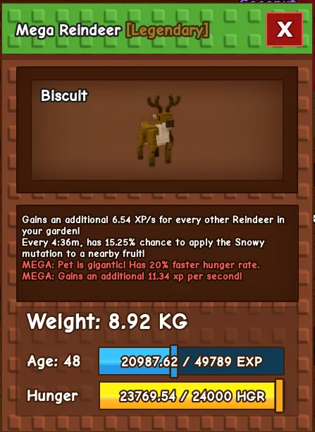MEGA REINDEER — Account account