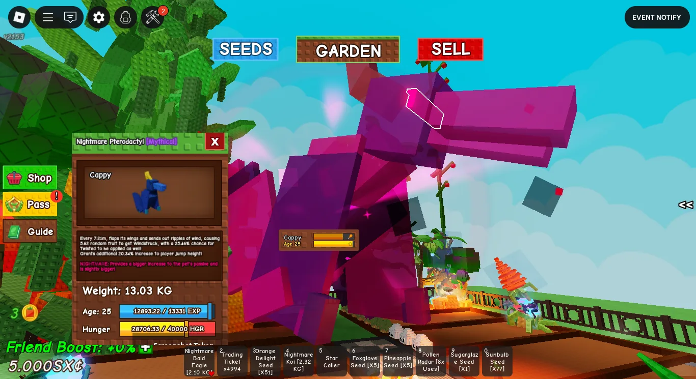 HUGE PTERODACTYL 40.95KG WHEN MAX INSTANT DELIVERY