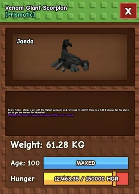 GIANT SCORPION 60-61KG FAST DELIVERY — Account account