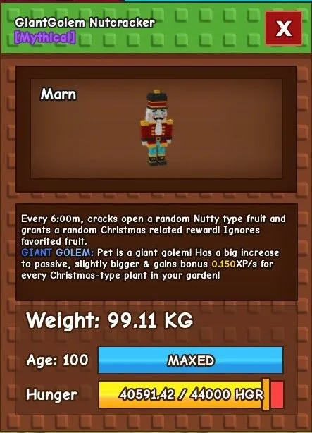 99KG GIANTGOLEM NUTCRACKER
