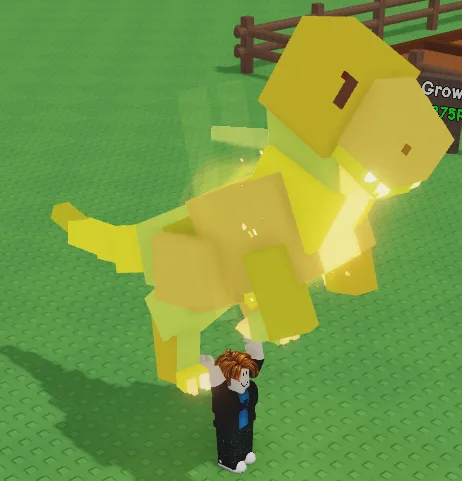 Golden T-Rex GROW A GARDEN FAST DELIVERY