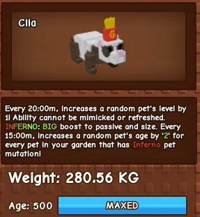 Grow a Garden - Inferno French Fry Ferret