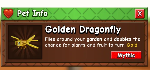 Golden Dragonfly (Mythic) — Account account