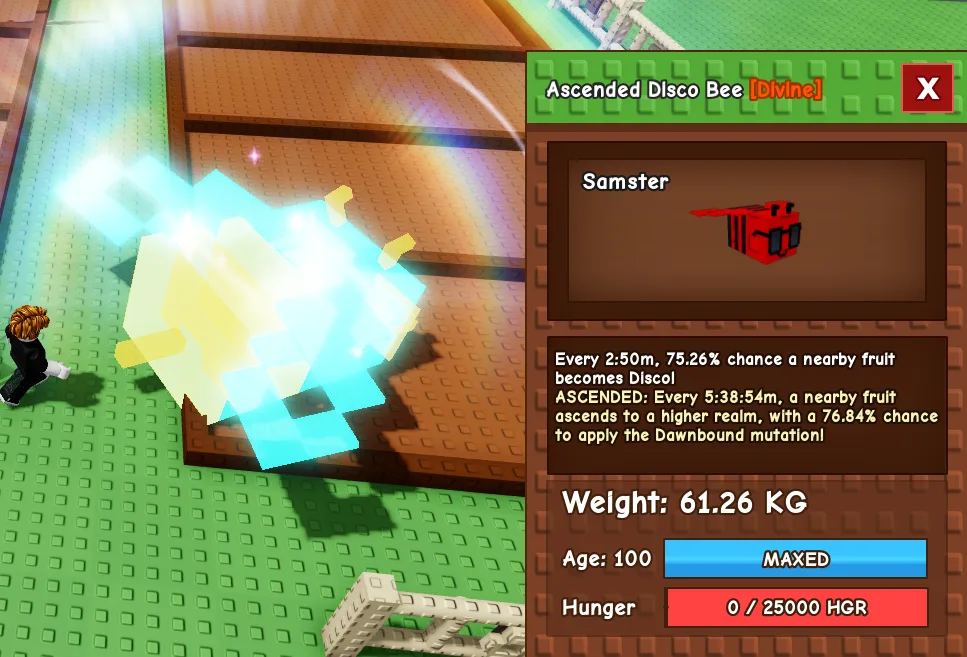 Ascended Titanic Huge Disco Bee 60Kg+ Age 100