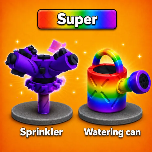 100x Super Sprinkler + 100x Super Watering Can Gears