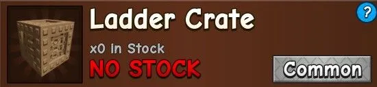 Ladder Crate - Grow a Garden 2 (Common) — Account account