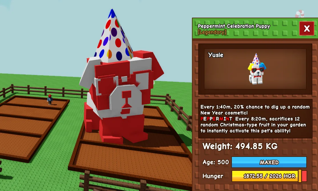 494.85kg Godly Peppermint Celebration Puppy Cute Farming