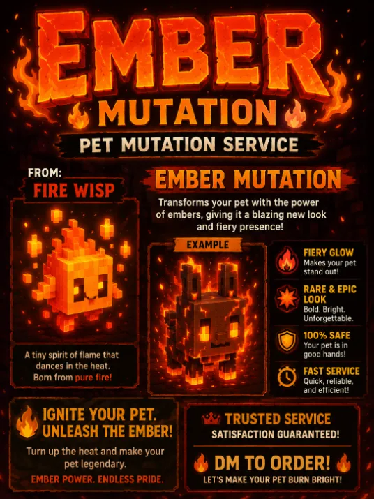 Ember Pet Mutation Service Please read the description for more info. — Account account