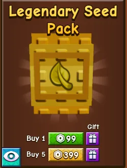 5 Legendary Seed Pack - 399 RBX
