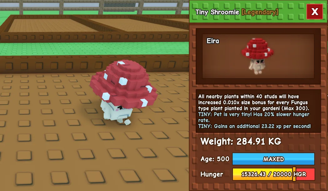 284.91kg Tiny Shroomie