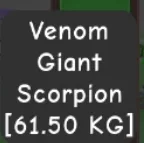 60kg+ Venom Giant Scorpion super handsome — Account account