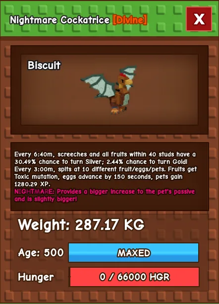 280Kg+ Cockatrice