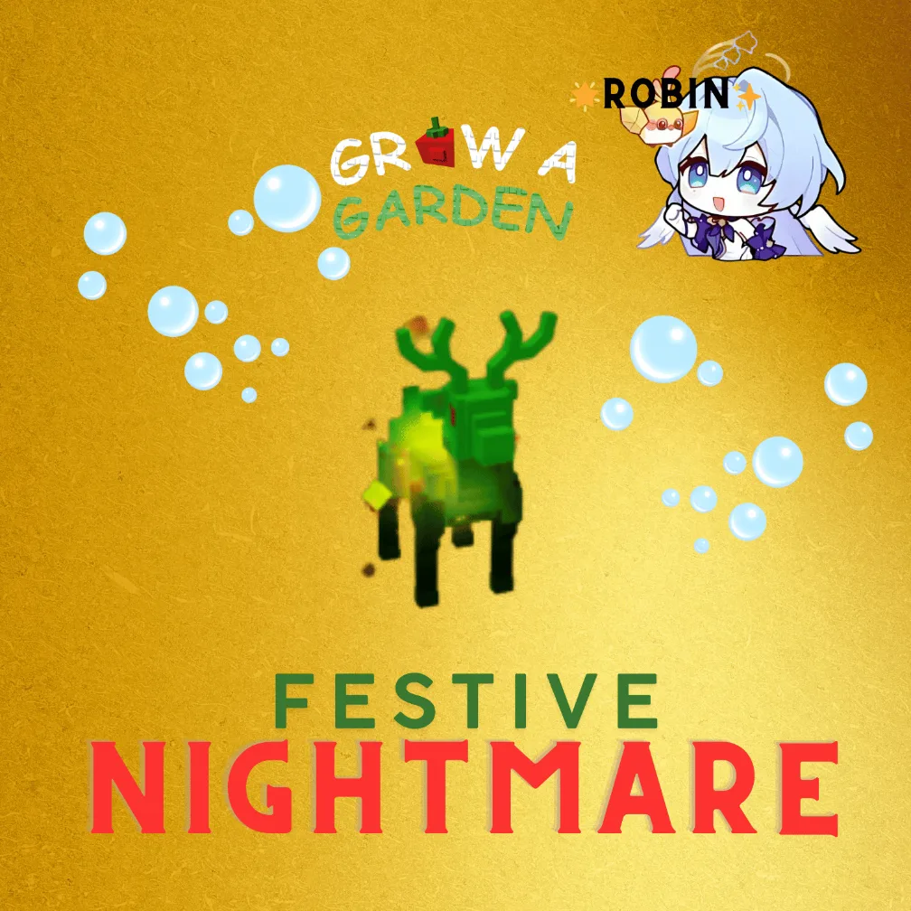 Nightmare Festive Reindeer - Grow a Garden — Account account