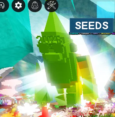 GODLY Collosal Rainbow New Year's Chimp - 109+KG - Rainbow Mutation - Grow a Garden — Account account